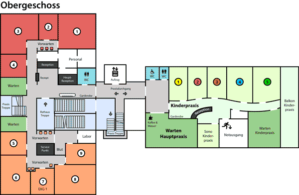 Lageplan Obergeschoss